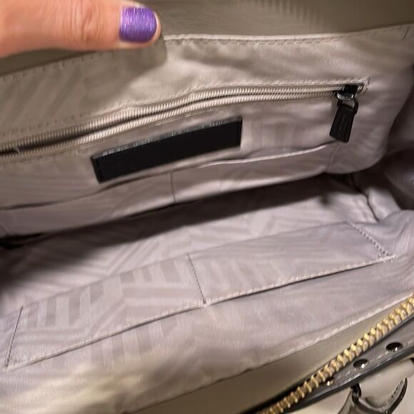 Rebecca Minkoff gray leather studded purse - Picture 8 of 16